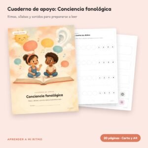 Cuaderno de apoyo: Conciencia fonológica