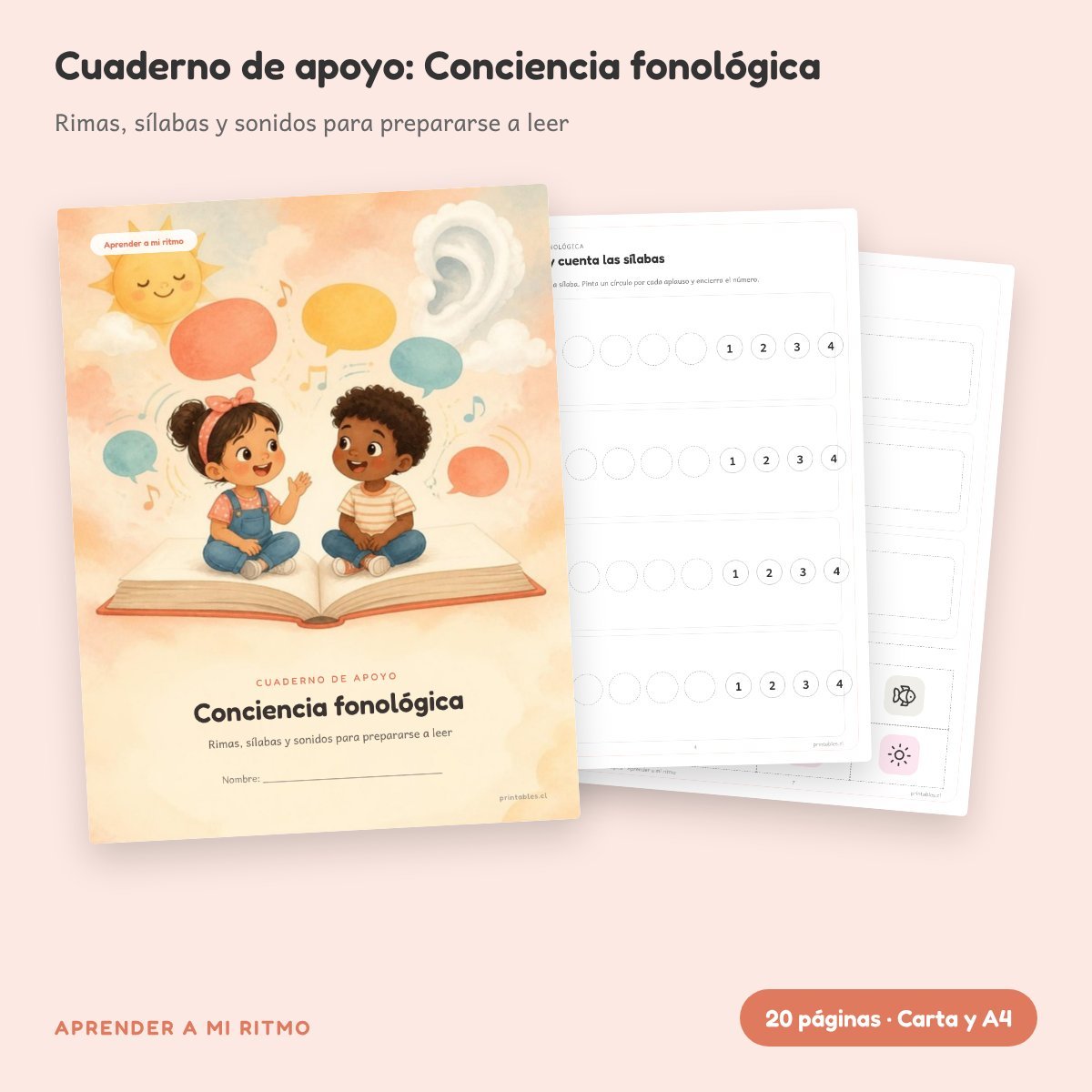 Cuaderno de apoyo: Conciencia fonológica