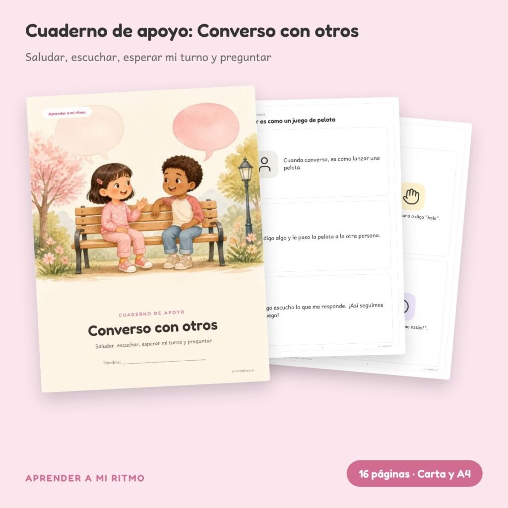 Cuaderno de apoyo: Converso con otros