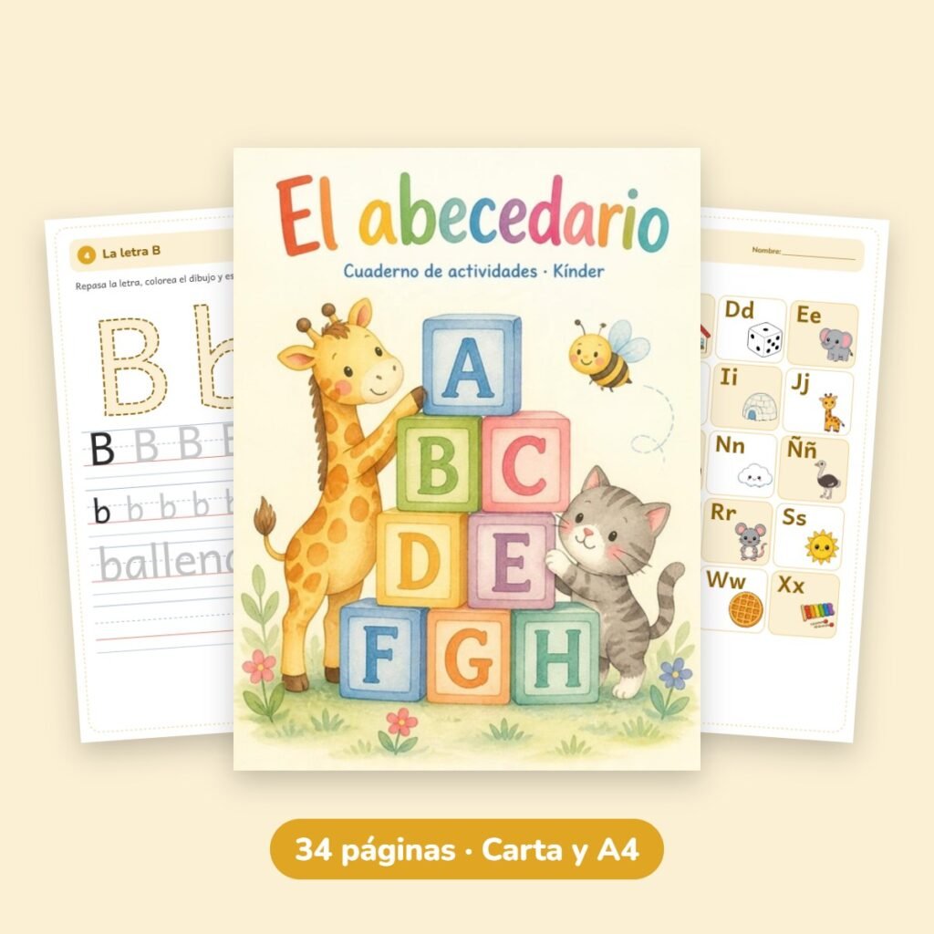 Cuaderno de actividades: El abecedario (Kínder)