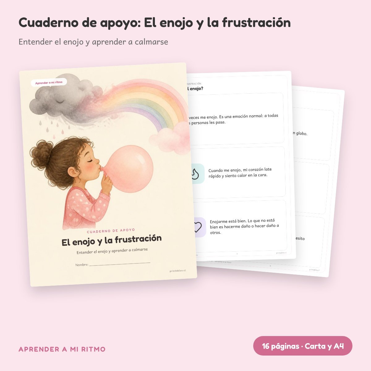 Cuaderno de apoyo: El enojo y la frustración