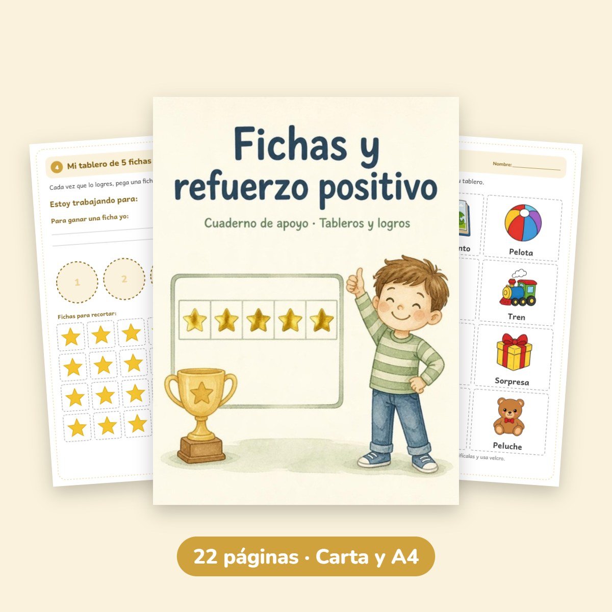 Cuaderno de apoyo: Fichas y refuerzo positivo