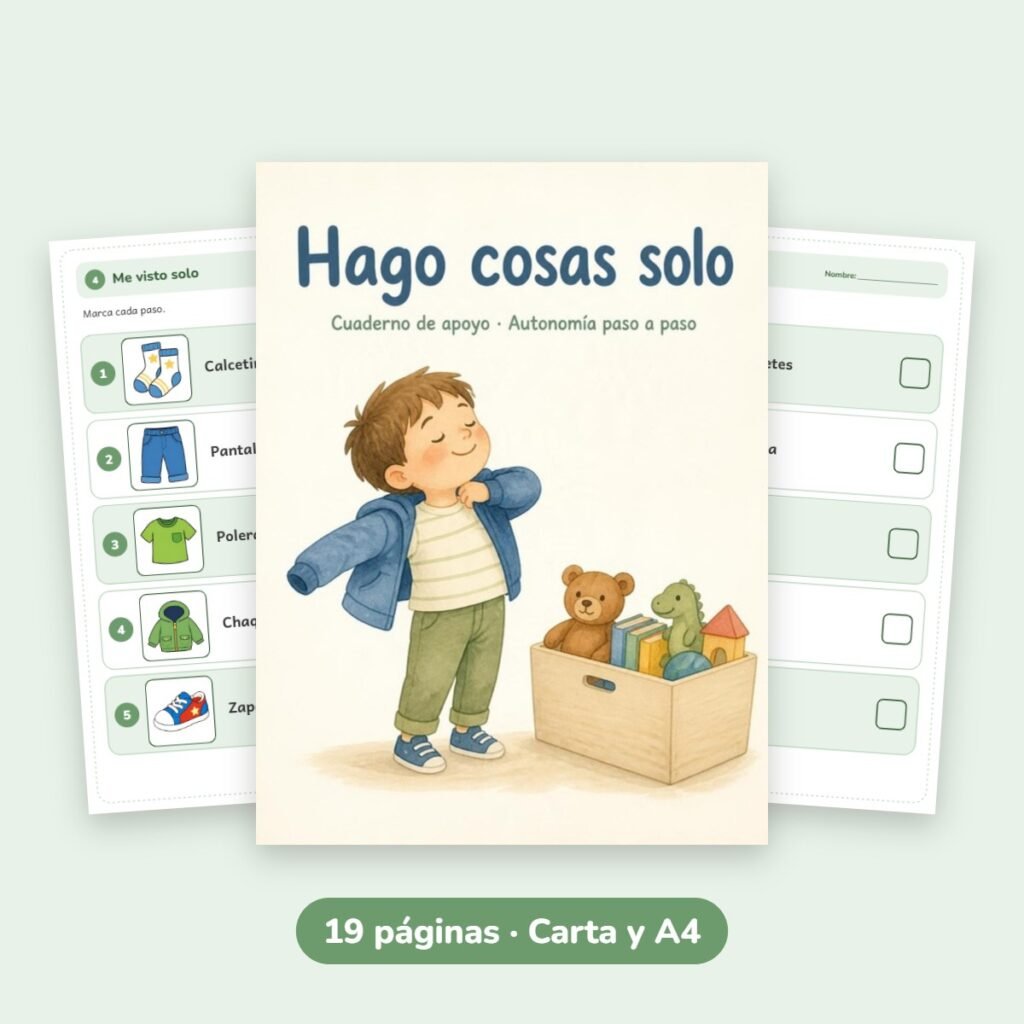Cuaderno de apoyo: Hago cosas solo