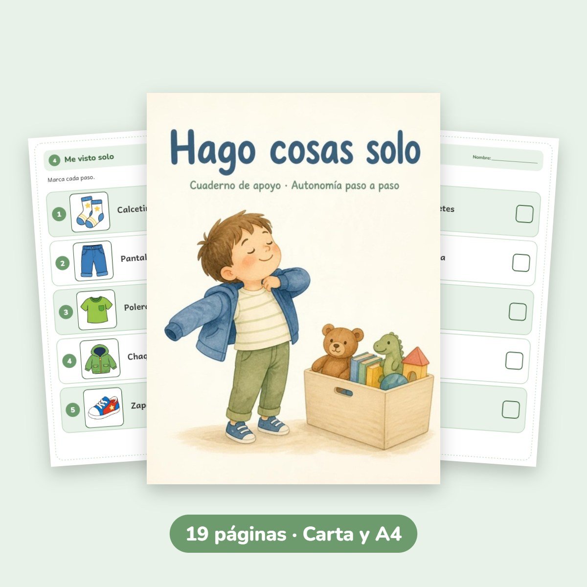 Cuaderno de apoyo: Hago cosas solo