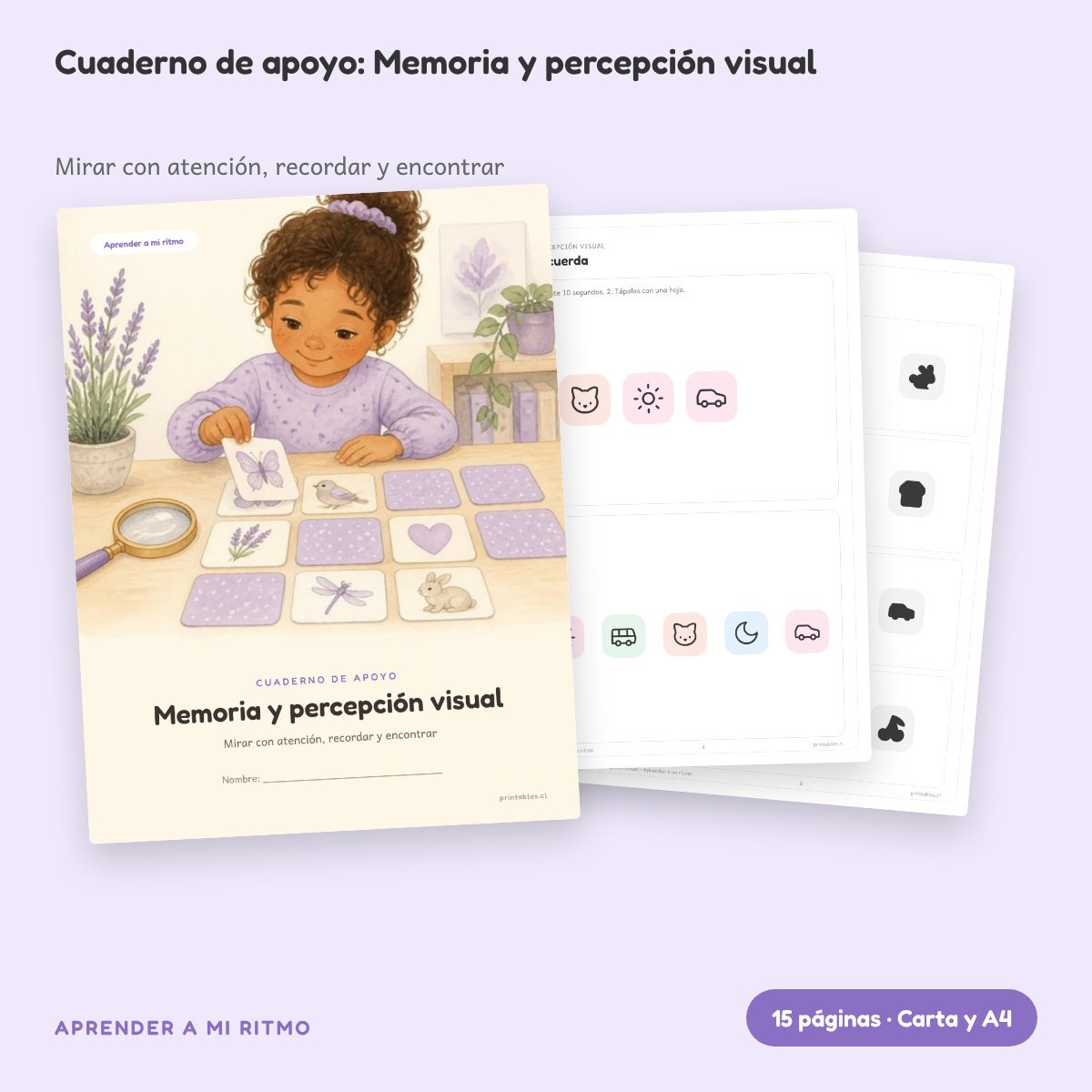 Cuaderno de apoyo: Memoria y percepción visual