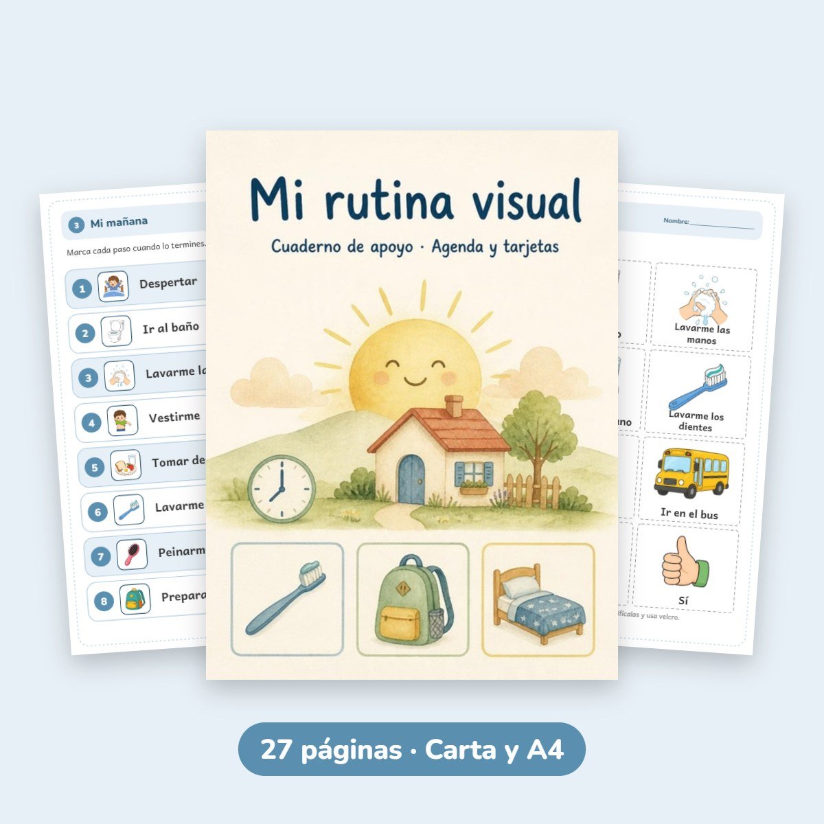 Cuaderno de apoyo: Mi rutina visual