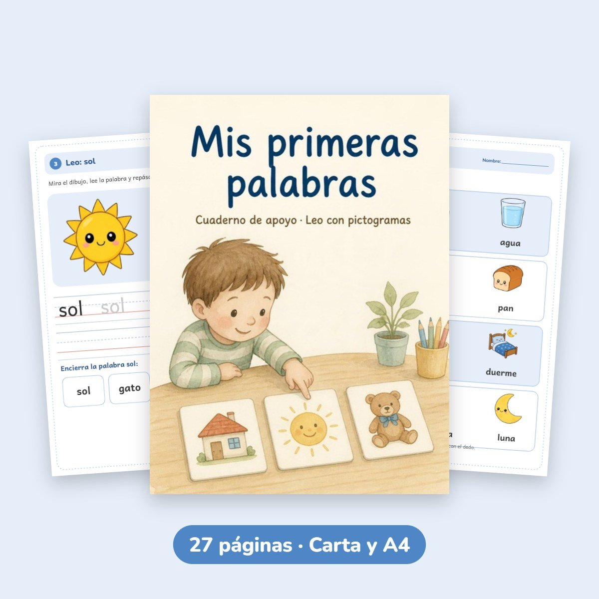 Cuaderno de apoyo: Mis primeras palabras