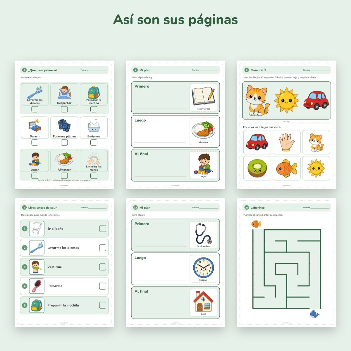 Páginas de muestra: Cuaderno de apoyo: Paso a paso