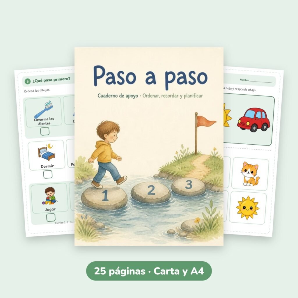 Cuaderno de apoyo: Paso a paso