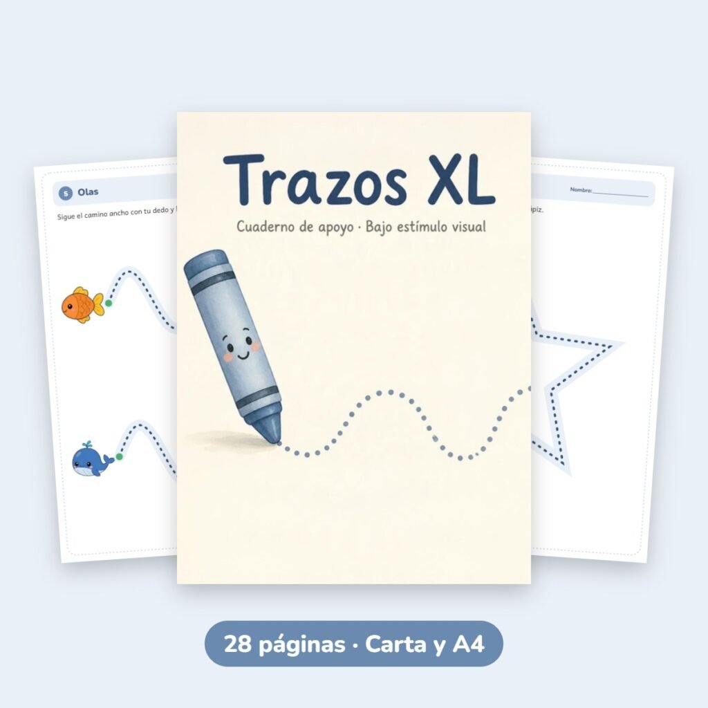 Cuaderno de apoyo: Trazos XL