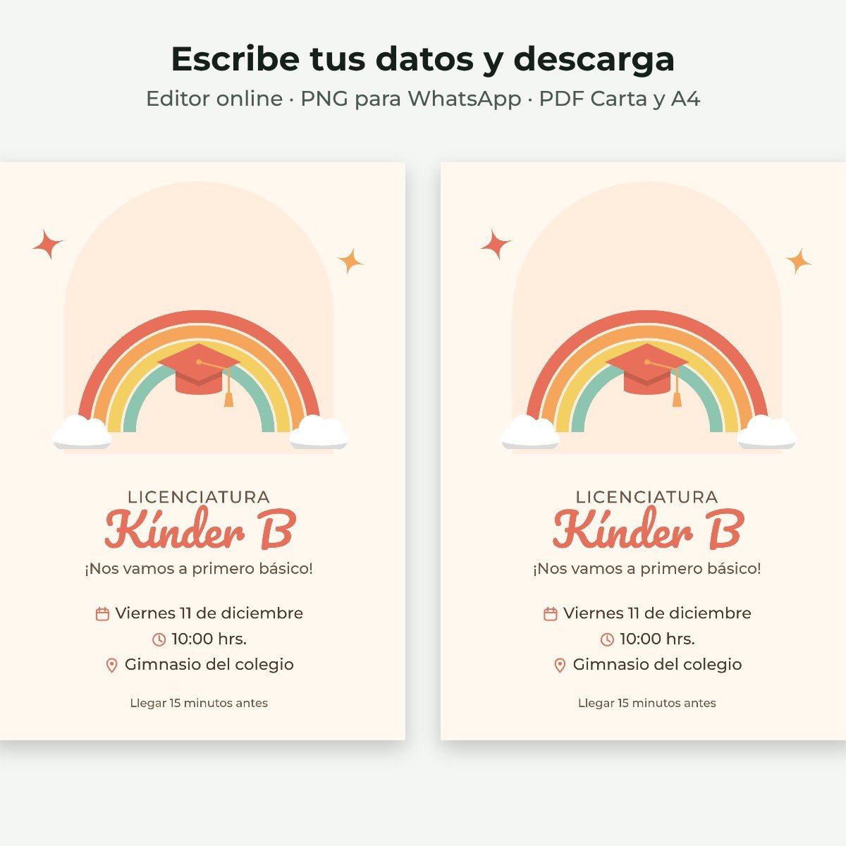 Ejemplo editable: Licenciatura de kínder