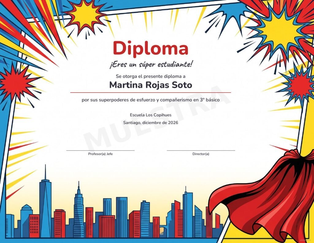Diploma Superhéroe