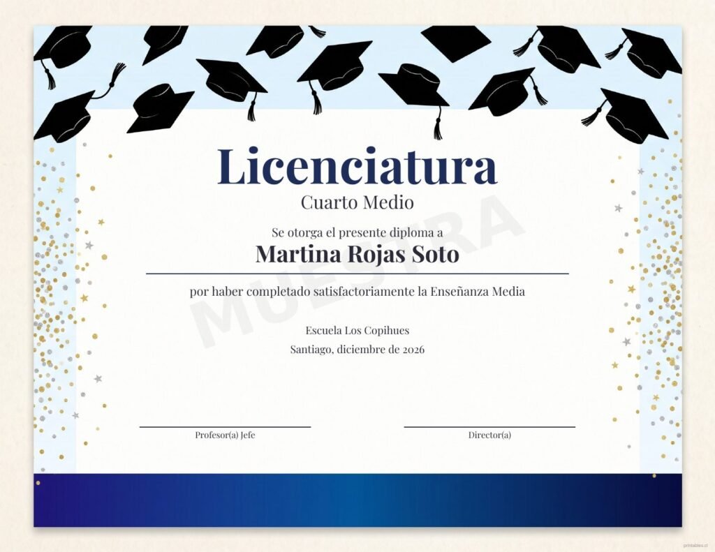Diploma Birretes al aire