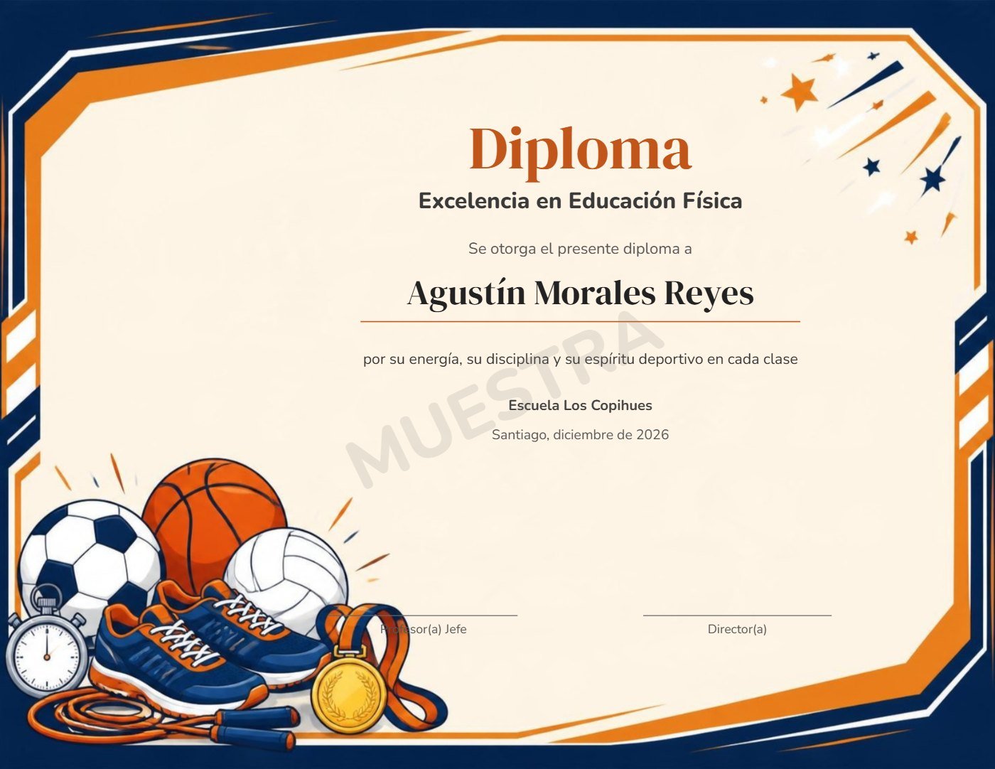 Muestra Diploma Excelencia en Educación Física