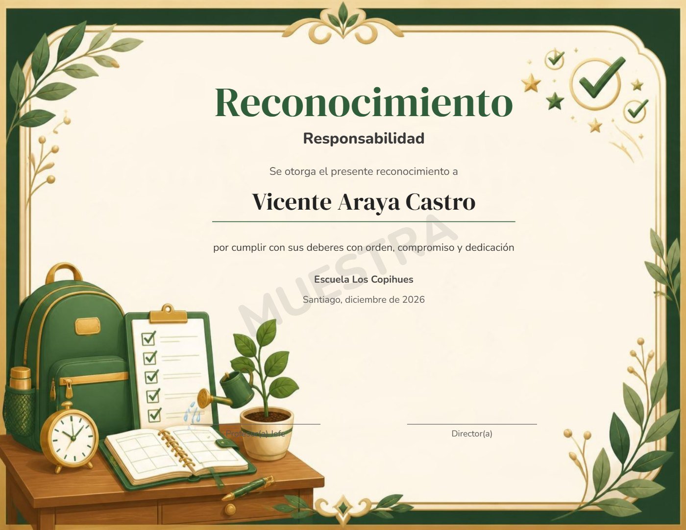 Muestra Reconocimiento Responsabilidad