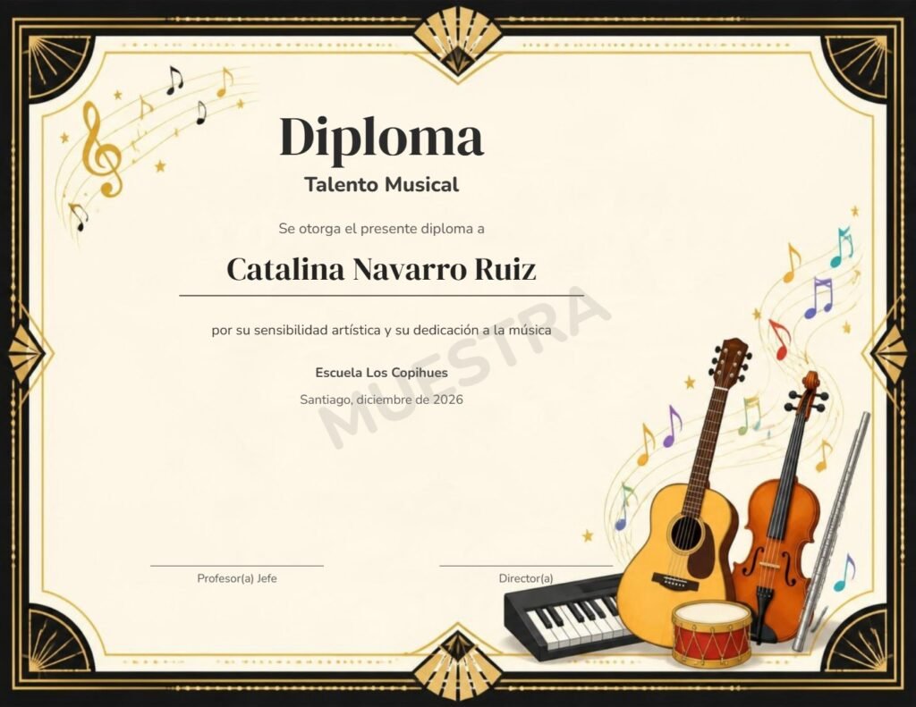 Muestra Diploma Talento Musical