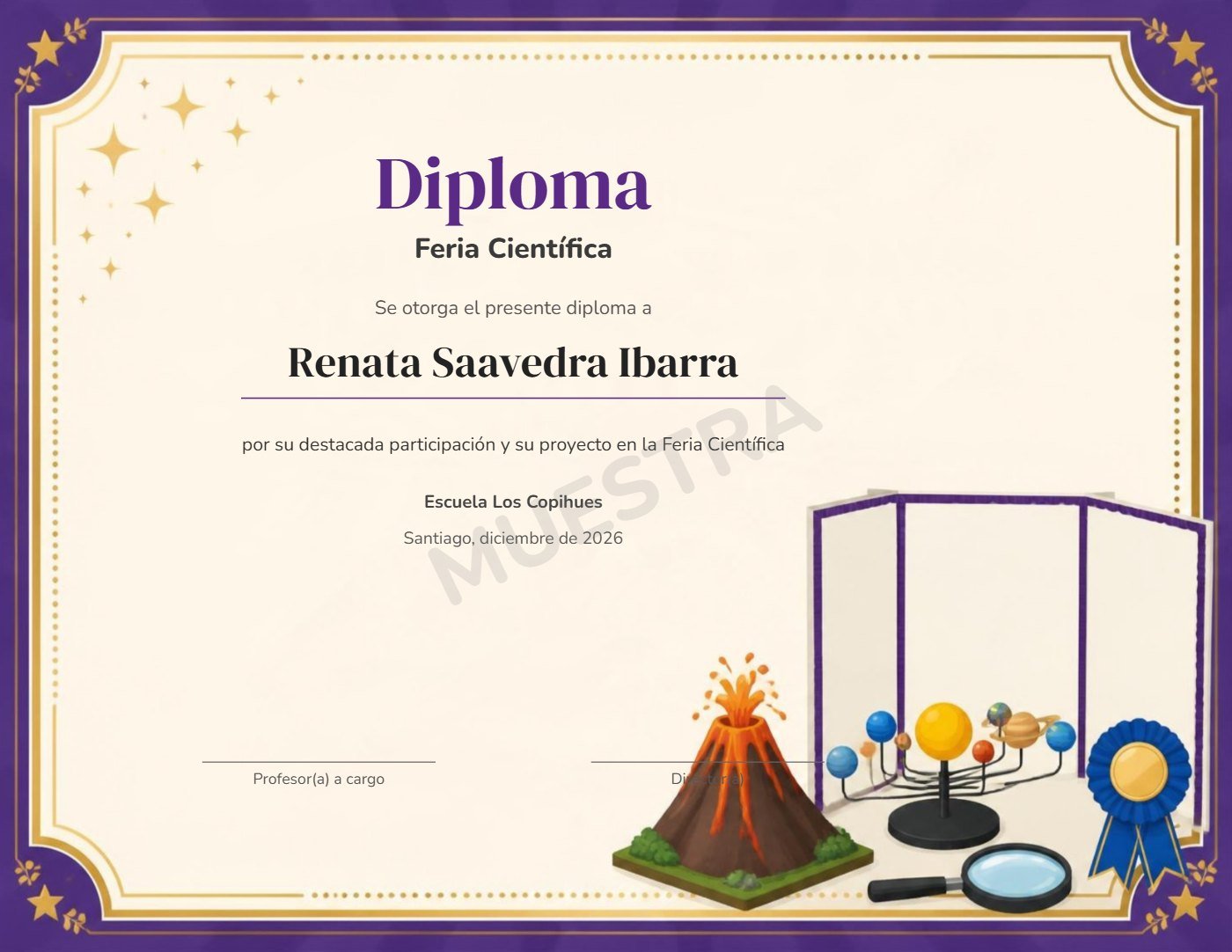Muestra Diploma Feria Científica