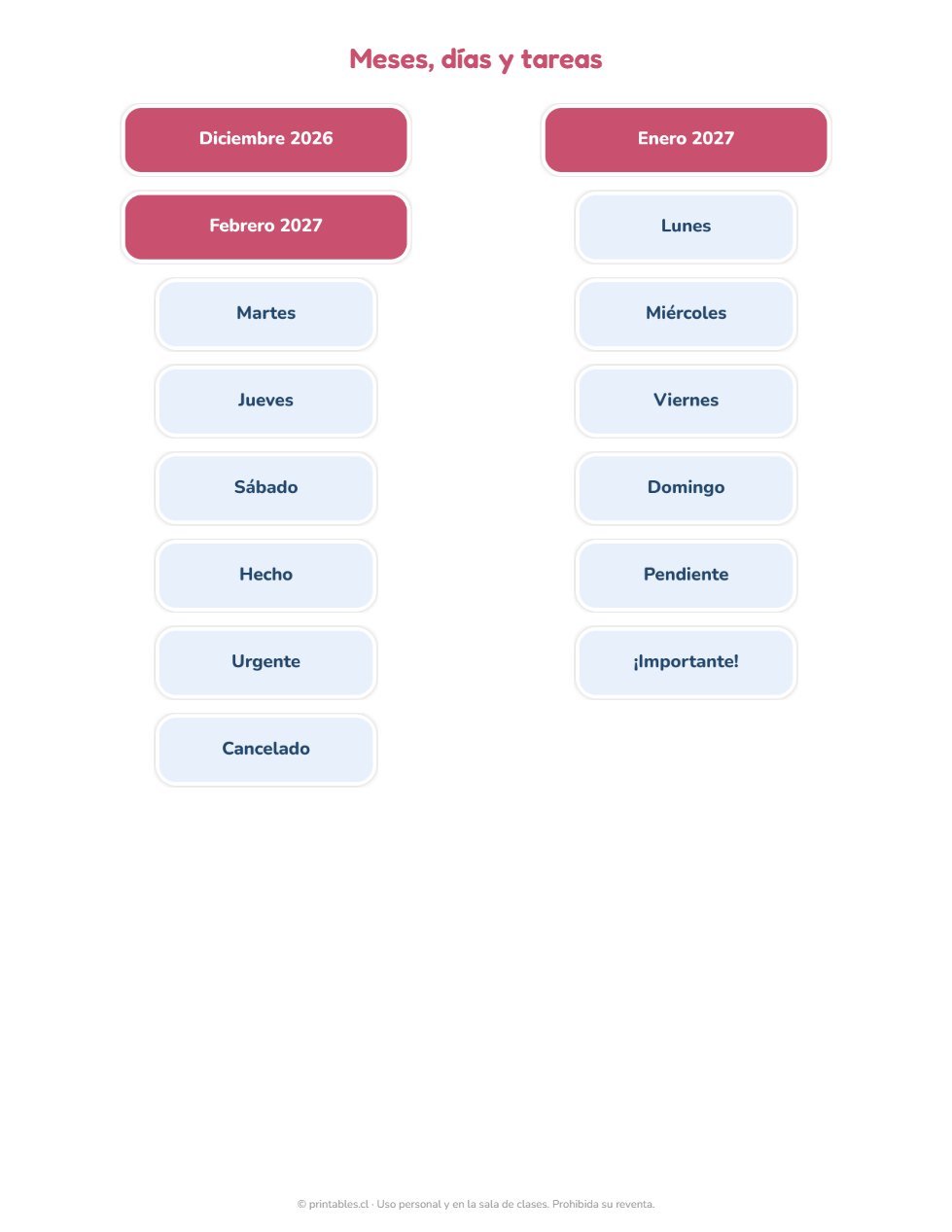 Muestra Kit Stickers Planner Diciembre-Enero: etiquetas funcionales para tu agenda