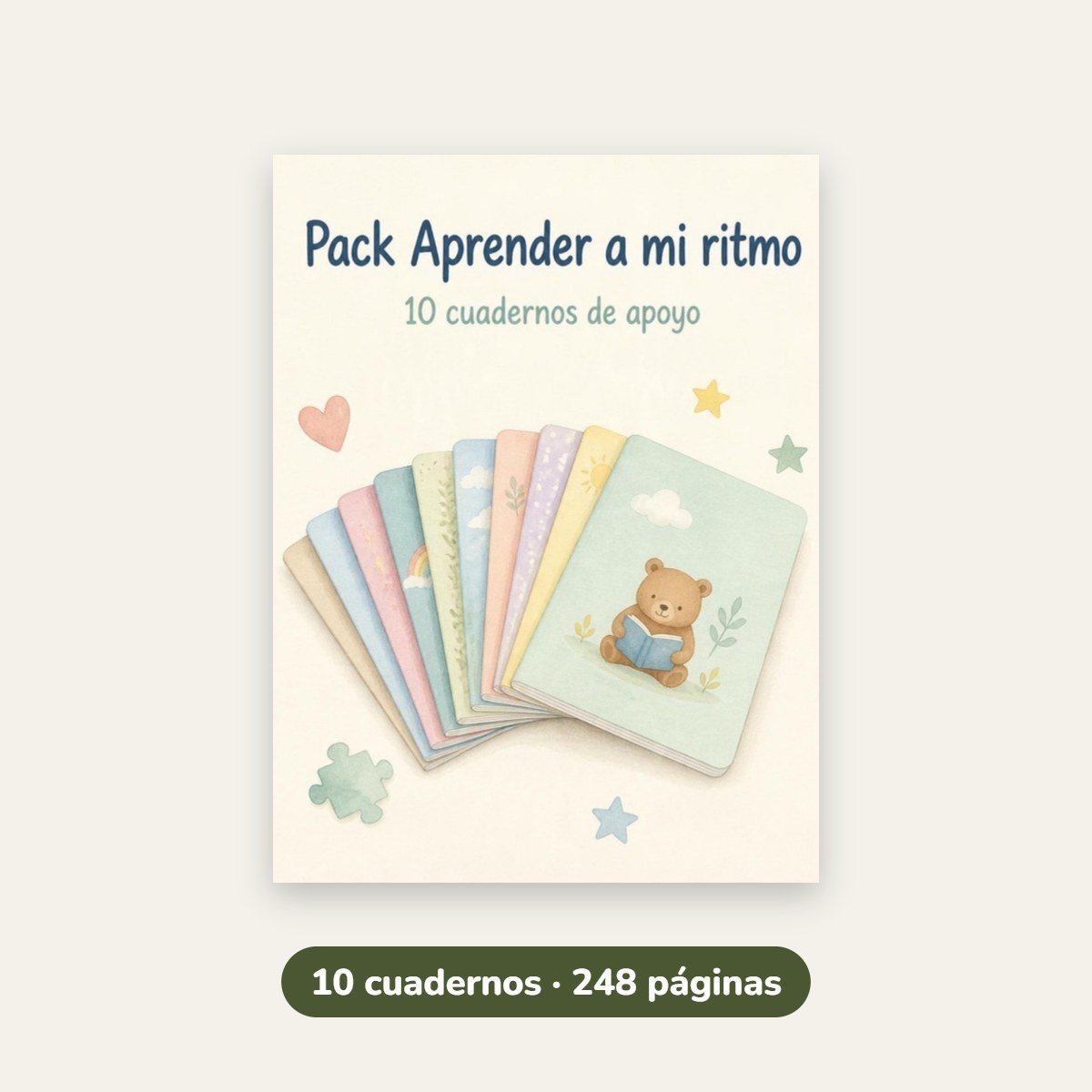 Pack de 10 cuadernos