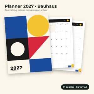Planner 2027 Bauhaus