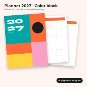 Planner 2027 Color block