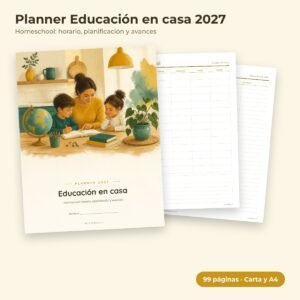 Planner Educación en casa 2027
