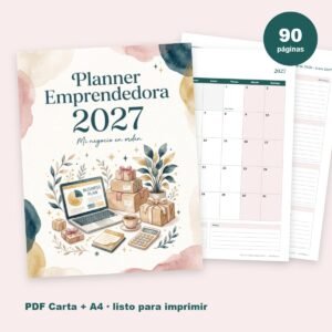 Planner Emprendedora 2027: tu negocio en orden