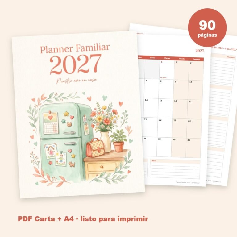 Planner Familiar 2027