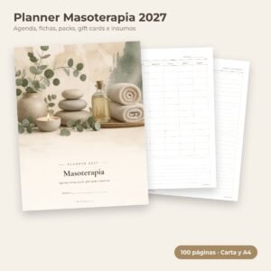 Planner Masoterapia 2027