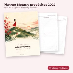 Planner Metas y propósitos 2027