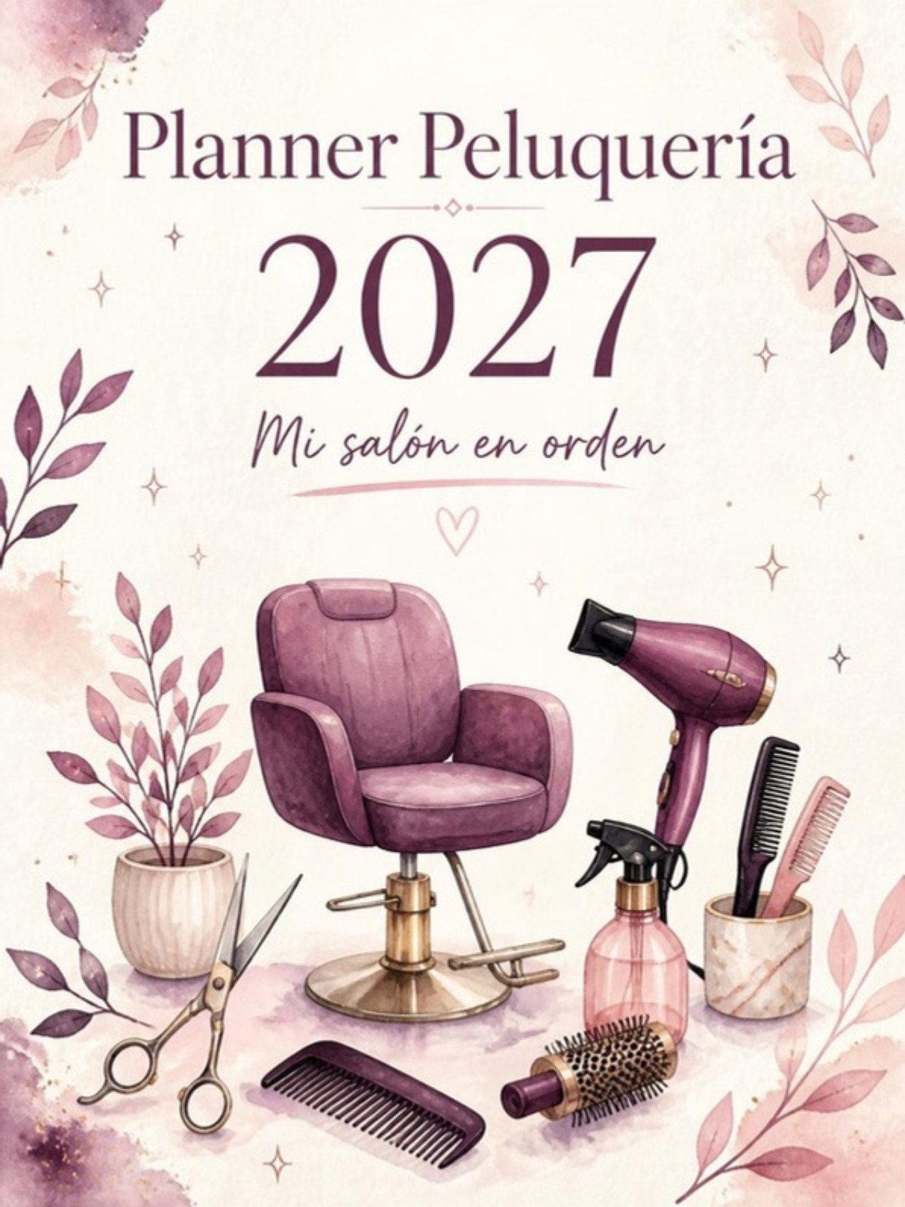 Portada del Planner Peluquería 2027