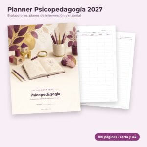 Planner Psicopedagogía 2027