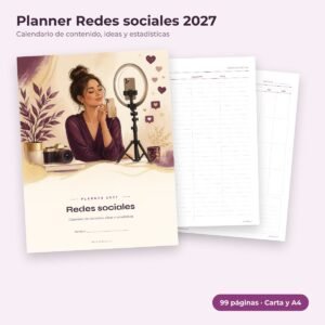 Planner Redes sociales 2027