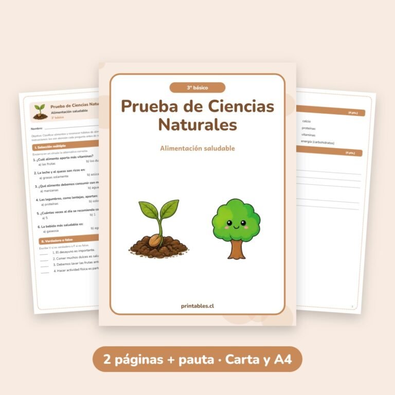 Ciencias Naturales: Alimentación saludable