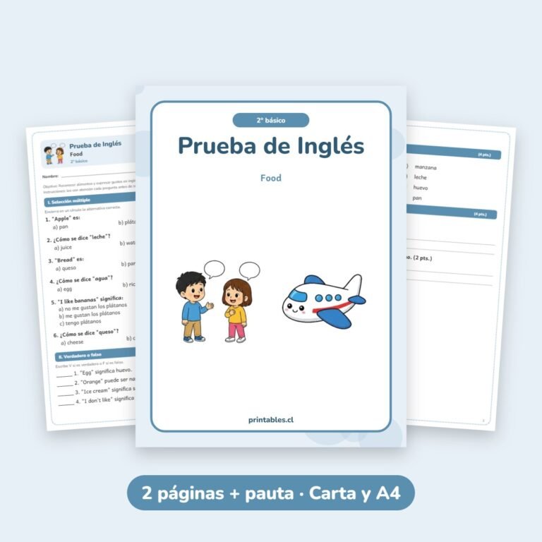 Inglés: Food