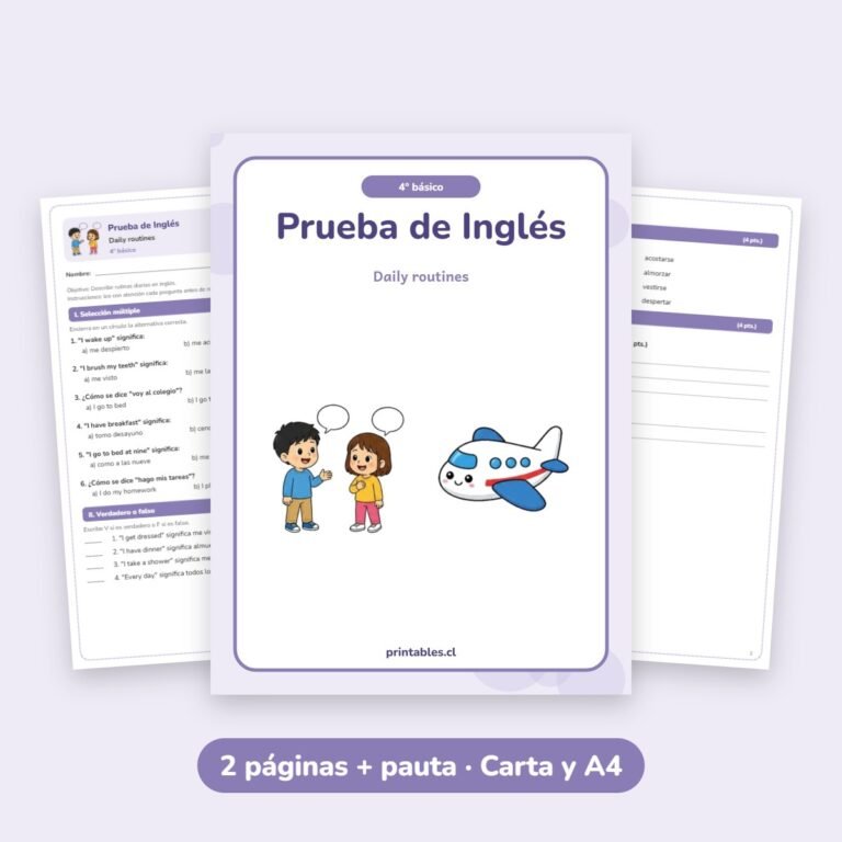 Inglés: Daily routines