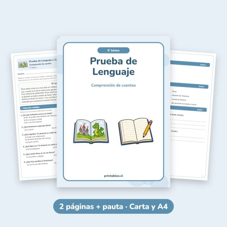 Lenguaje: Comprensión de cuentos