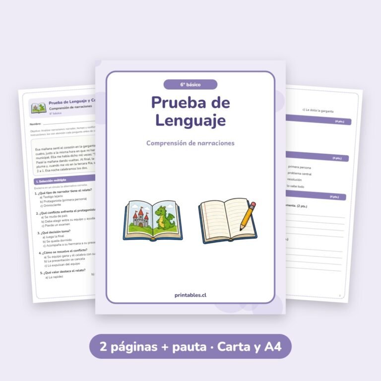 Lenguaje: Comprensión de narraciones