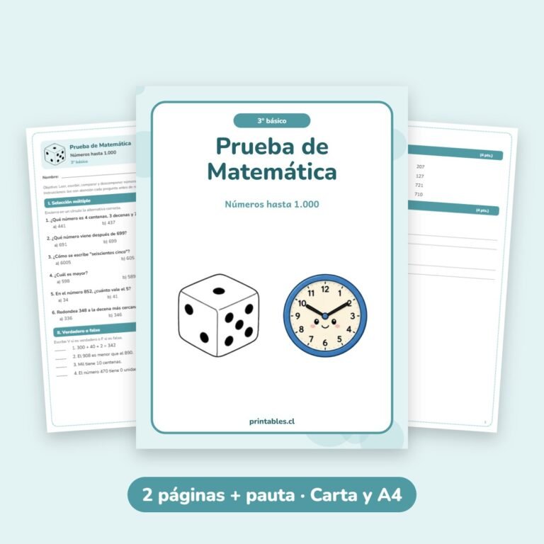 Matemática: Números hasta 1.000