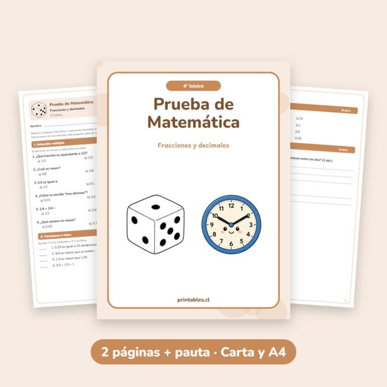 Matemática: Fracciones y decimales