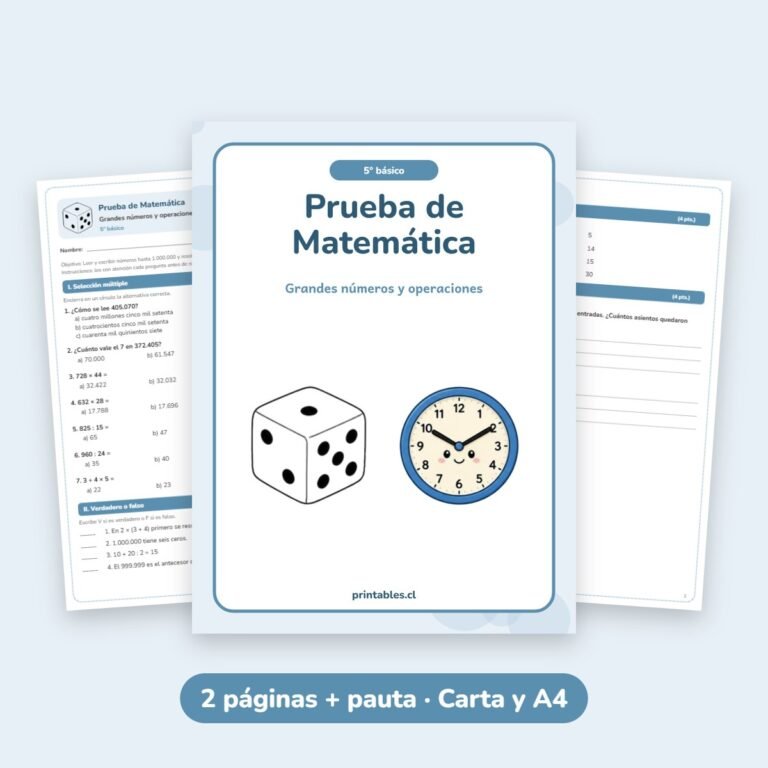 Matemática: Grandes números y operaciones